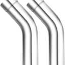 LCGP 3.5"OD 2 Pcs 45 Degree Exhaust Tube Made of High Quality Stainless Steel DIY Exhaust Pipe