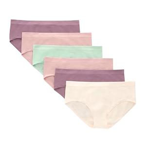 Hanes Girls' Hipster Underwear Pack, Seamless Comfort Tween Panties, Fashion Assorted, 6-pack M