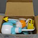 Bath Toys Light Up Elephant Baby Bubble Bath Toys 2 in 1Bath Bubble Machine with Baby Bath Shower Head for Kids Ages 1-3 4-8 Bath Bubble Maker with Colourful Light (Blue)