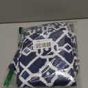 4 Pack Patio Cushion Covers Replacement, Washable Outdoor Cushion Covers Replacement with Zipper, Waterproof Outdoor Couch Cushion Slipcovers for Patio Furniture, Ikat Grid Print, 18.9"D×18.9"W×3.15"H
