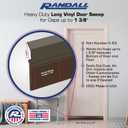 Randall Manufacturing V-63-BR All-Season Door Sweep, Heavy Duty Aluminum, Ideal for Residential & Commercial Use, Easy Installation with Heavy Rubber Seal, Ensure Comfort and Security (3 FT, Brown)