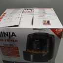 Ninja Air Fryer | 4 QT Capacity | 4-in-1 Roast, Crisp, Roast, Reheats, & Dehydrates | Dishwasher Safe Parts | 105F-400F | Includes 20 Easy & Healthy Recipes | 1550 watt | Grey | AF101