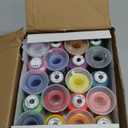 40 Spools Polyester Machine Embroidery Thread Kit 500M Colors Compatible with Brother Colors