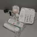 VTech SN5147 Amplified Corded/Cordless Senior Phone with Answering Machine, Big Buttons, 90dB Extra-Loud Visual Ringer, 50dB Audio Assist, Call Blocker, White