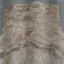 Lulus Isla Strapless Midi Dress for Women, Floral Jacquard Strapless Elegant Column Fit, Evening Party Cocktail Midi Dress (Small, Champagne)