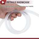 1 Pcs for Air and Water Silicone Vacuum Tubing Hose High Temperature Automotive Vacuum Line 10FT 5/16" 8mm ID 2mm Thickness Clear Silicone