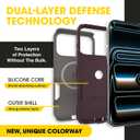 OtterBox iPhone 17 Pro Max (Only) Commuter Series Case Built-in MagSafe Thin, Dual-Layer, Pocket-Friendly, Port Cover 50 Shades of Kinda Purple