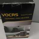 Small Portable Space Heater for Indoor Use - with 70°Rotating Feature, JIBUFI 1500W PTC Electric Heater, Rapid and Safe Heating, Remote Control, 1-12 Hr Timer for Bedroom, Office