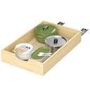 COOLBEBE Pull Out Cabinet Drawer, Soft Close Pull Out Organizer for Cabinets, Solid Wood Cabinet Drawers Slide out, Pull Out Shelves in Kitchen, Pantry, Bathroom, Bottom Assembly (14INCH)