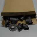 30 Pack 3/4 Inch Cast Iron Pipe Fittings (10 Elbows, 10 Tees, 10 Flange), DIY Steampunk Industrial Vintage Style.