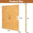 6 Set Wooden Tray Dividers for Cabinets, Kitchen Cookie Baking Sheet Organizer for Cabinet with 12 Slideways & 36 Screws, DIY Cabinet Dividers for Kitchen, Pantry, Closet, Easy to Install