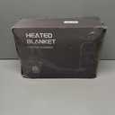 Heated Electric Blanket Queen Size - 84" x 90" Heating Blanket with Dual Control, 10 Heating Levels & 8 Hours Auto Off, Soft Warm Flannel Blanket, Christmas Birthday Gifts for Senior Grandma (Navy Blue)