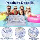2 x MinFyberd 19x19 Inches Mahjong Floating Game Table for Pool Adults Pool Games Tray for Mahjong Card Games Dominoes Poker Floater Tables for Indoor Outdoor Swimming Pool Hot Tub Lake(Blue)