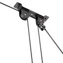 Wallmaster Ceiling Bike Mount Hanger, Bike Ceiling Lift Hoist, Bike Pulley System for Garage, Indoor Bicycle Hooks, 2 pack
