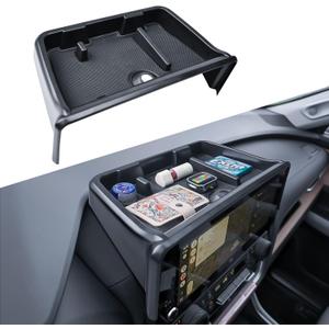 RUNROAD For Highlander Dashboard Behind Screen Organizer Tray Compatible with 2024 2025 2026 Grand Highlander Accessories, Dash Board Storage Tray Center Console Armrest Storage Box Sunglasses Holder