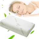 Hidetex Memory Foam Pillow - Contour Sleeping Memory Cushion Orthopedic Anti Snore to Prime Soft Supportive Comfortable Washable Memory Foam Sleep Pillow 50×30cm