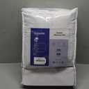 Heated Quilted Wave Mattress Pad,King Size Dual Control,Soft Bed Warmer,10 Heat Settings,1-12 Hours Auto-Off,Fast Heating,ETL Certified,Machine Washable,Fit Up to 18" Deep Pocket,78"x80", White