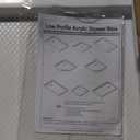 DreamLine SlimLine 36 in. D x 48 in. W x 2 3/4 in. H Right Drain Double Threshold Shower Base in White, DLT-1036482