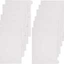 A5 Binder Dividers,12 Tab Transparent Binder Index Dividers, 6 Holes Plastic Clear Binder Dividers with Tabs Loose Leaf Page Tab Dividers (12)