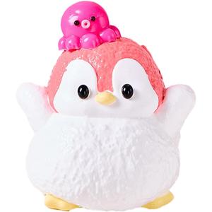 Cute Animals Taba Squishy Toys for Kids & Adults  Kawaii Stress Relief Fidget Sensory Toys, Soft Silicone Squeeze Gifts for Children, Teens, and Adults (Red Penguin)