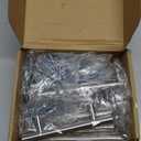 Homdiy 15 Pack Brushed Nickel Cabinet Pulls - Modern Handles for Drawers and Doors, Stainless Steel Hardware