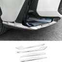 Car Accessories Front Bumper Corner Protection Cover Trims Compatible with Lexus NX 250 350 350h 450h+ 2025 2024 2023 2022 (Glossy Silver) 4PCS Stainless Steel