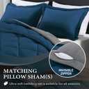 downluxe King Size Comforter Set - Ocean and Grey King Comforter, Soft Bedding Sets for All Seasons -3 Pieces - 1 Comforter (104"x92") and 2 Pillow Shams(20"x36")