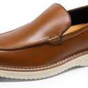 Bruno Marc Men's Dress Slip-on Classic Loafers Formal Shoes, Size 7, Brown