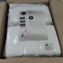 GOLD TEXTILES 12 White Economy Bath Towels Bulk (24x48 Inch) Cotton Blend for Softness-Commercial Grade Easy Care