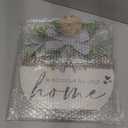 Welcome Sign for Front Door Wreath, Modern Rustic Farmhouse Decor, Wreaths for Front Door Porch Decor Outdoor, Welcome Home Decorations, Housewarming Gifts for Spring Summer Fall All Seasons Holiday