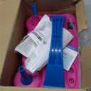 AGPTEK Electric Air Balloon Pump, 110V 600W Rose Red Portable Dual Nozzle Inflator/Blower for Party Decoration