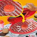 Play-Doh Sizzlin' Grill Playset with Lights & Sounds, 17 Accessories, BBQ Toys for Boys & Girls 3+, Play Food Arts & Crafts, Red, Child-size