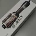 Aima Beauty One-Step Volumizer Hair Dryer Brush, 4-in-1 Upgrade Hot Air Brush for Less Frizz, More Shine, Oval Brush for Blowout, Black Red