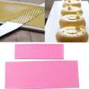 2Pcs Silicone Honeycomb Fondant Cake Mold, Lace Mat Mould, Embossing Mat, Kitchen Baking Cooking Tool