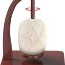 PEKER Yarn Holder Spinner for Crocheting and Knitting, Wooden Yarn Winder with Magnetic Rotation & Anti-Slip Pads, Crochet Accessories for Yarn Storage, Yarn Holder Gift for Knitting Lovers
