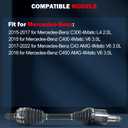 cciyu NCV48053 CV Axle Shaft Assembly Fit For Mercedes-Benz C300 2.0L,For Mercedes-Benz C400 3.0L,For Mercedes-Benz C43 AMG 3.0L,For Mercedes-Benz C450 AMG 3.0L 2015-2022 Front Right Passenger Side