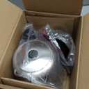 Amazon Basics Electric Stainless Steel Kettle for Tea and Coffee, BPA-Free, Fast Boiling, Auto Shut-Off, 1 Liter, 1500W, Black and Silver