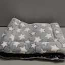 Small Animal Bed Mat, Soft & Warm, Suitable for Guinea Pig, Hamster, Rabbit, Rat and Bearded Dragon (X-Large(13.3''x9.4''), Star Grey)