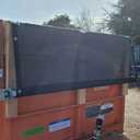 Dump Truck & Trailer Tarp Kit w/ 8' x 16' PVC Double Pocket Mesh Tarp - Manual Hand Crank Cab Level Dump Truck Tarp System to Prevent Load Spillage, DTR Kit w/ 8' x 16' Tarp