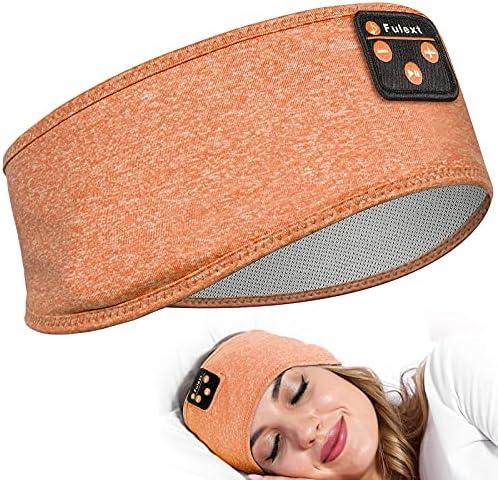 Perytong Sleep Headphones, Bluetooth Sleeping Headband Headphones for Side Sleepers (Orange White)