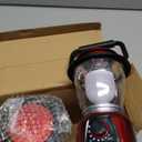 LED Lantern Variable Power Retro Battery Powered Camping Light, COB High Brightness Dimmable Camping Lamp for Hiking, Fishing, Repairing and Emergency Lighting (Red-2 Pack)