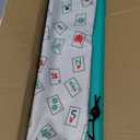 Mahjong Racks with Pushers, Light Green Wooden American Mahjong Tile Pushers and Racks Set of 4, with White Printed Mahjong Racks Drawstring Bag, Mahjong Accessories (19.68 Inches)