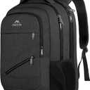 MATEIN 17 Inch Work Laptop Backpack, Large College Computer Bookbag with TSA Laptop Compartment, Water Resistant Business Travel Backpack with Anti Theft Pocket, Graduation Gifts for Men Women (Black)