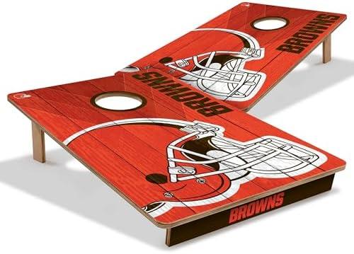 Amazon.com: YouTheFan NFL Cleveland Browns 2 x 3 Wood Cornhole Game : Sports & Outdoors
