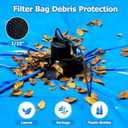 1/2HP Swimming Pool Cover Pump Automatic On/Off 3500GPH Submersible Water Pump with Filter Net 3/4 Check Valve Adapter & 25ft Power Cord 110V Sump Pump for Swimming Pool Hot Tubs Pond Basement