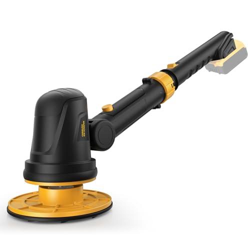 3D VO INN Electric Ice Scraper for Dewalt 20V Battery, 1300RPM High-Speed Windshield Scraper for Ice and Snow, 45° Head Adjust, Extension Rod, Ice Scraper for Car Window(Battery Not Included)(Yellow)