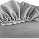 Biloban Queen Sofa Bed Fitted Sheet, Queen Sofa Bedding Fitted Sheets Only with Deep Pocket up to 8", Bottom Sheet, Shrinkage & Stain Resistant Bed Sheets, Wrinkle Free & Easy Care, Grey