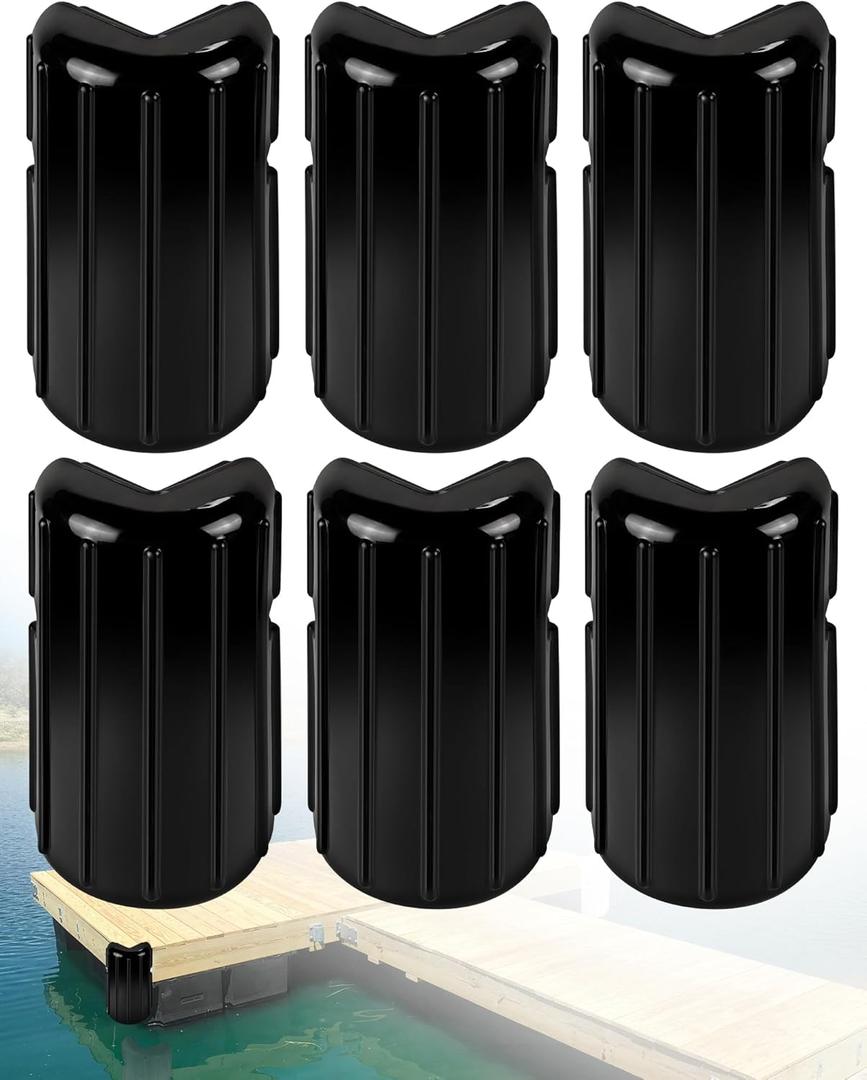 Dock Bumpers Dock Corner Bumper Fender Marine Boat Dock Bumpers for Edge Corner,Inflatable Dock Protection,Soft UV-Resistant Marine-Grade Vinyl,Stainless Steel Mounting Hardware Included, 8"x16"