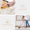 KIMODE Anti Fatigue Kitchen Mats for Floor 2 Piece, Cushioned Abstract Kitchen Rugs,Memory Foam Kitchen Floor Mats, Standing Desk Mats for Laundry, Office, Sink Light Brown Multi 17"x47"+17"x29"