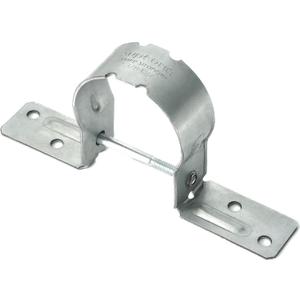 2-3/8" Fence Brackets(24Pcs),Galvanized Pipe Grip Tie,Steel to Wood Fence Bracket,Dock Side Pipe Holder,Metal Brackets for Metal Posts (No Include Screws)